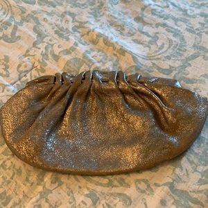 Banana Republic metallic clutch
